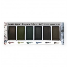 Σετ Ακουαρέλας Gansai Tambi Graphite Colours 6τεμ Kuretake Σετ Ακουαρέλας Gansai Tambi Graphite Colours 6τεμ Kuretake
