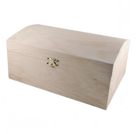 Διακοσμητικό Ξύλινο Μπαούλο 25x18x11,5 cm