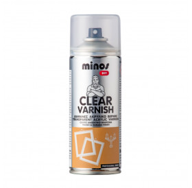 Βερνίκι Σπρέι Clear Acrylic Varnish 400ml Gloss Minos