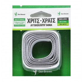 Χριτσ - Χρατσ Αυτοκόλλητη Ταινία 2x50cm Λευκή Den Braven