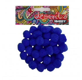 Pompons Blue 50τεμ 25mm