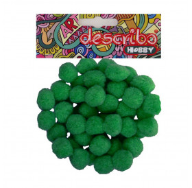 Pompons Green 50τεμ 25mm