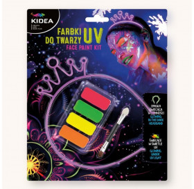 Face Paints Set 4 Χρώματα Fluo Kidea Face Paints Set 4 Χρώματα Fluo Kidea