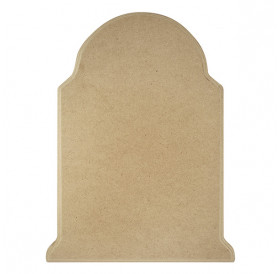 Ξυλόγλυπτο MDF Ημιστρογγυλο Με Πατούρα 16mm 32x25cm