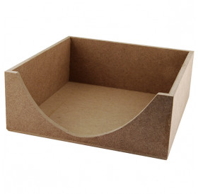 Διακοσμητικό MDF 6mm Θήκη Για Χαρτοπετσέτες 18,9x18,9Χ18,9cm