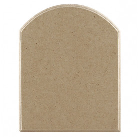 Ξυλόγλυπτο MDF 9mm Ημιστρόγγυλο με Πατούρα 15x11cm
