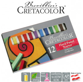Σετ Καρέ Παστέλ 12τεμ Starter Cretacolor