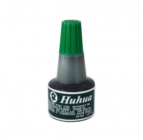 Μελάνι Για Ταμπόν 30ml Πράσινο Huhua