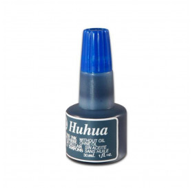 Μελάνι Για Ταμπόν 30ml Μπλε Huhua