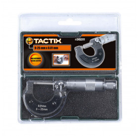 Μικρόμετρο 0,01-25mm Tactix