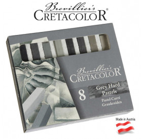 Σετ Καρέ Παστέλ 8τεμ Gray Cretacolor
