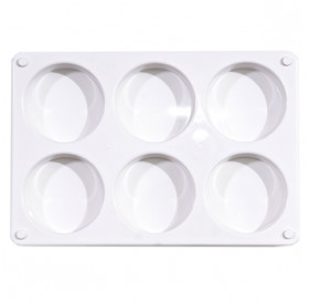 Παλέτα Πλαστική 6 θέσων 22X16cm Παλέτα Πλαστική 6 θέσων 22X16cm