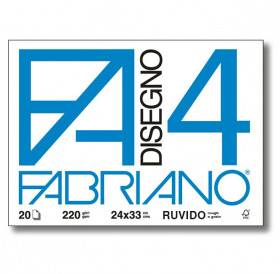 Μπλοκ Fabriano4 24x33cm 220gr 20φυλλο Ruvido (Matte) Fabriano Μπλοκ Fabriano4 24x33cm 220gr 20φυλλο Ruvido (Matte) Fabriano
