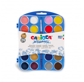 Νεροχρώματα Σετ 24 Χρώματα 30mm Carioca