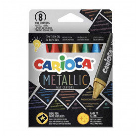 Κηρομπογιές Κραγιόν Metallic 8τεμ Carioca