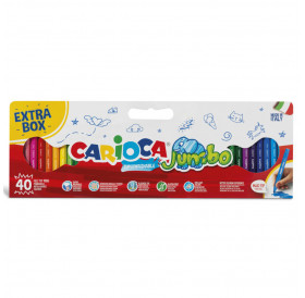 Μαρκαδόροι Jumbo Σετ 40τεμ Carioca