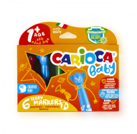Μαρκαδόροι Baby Σετ 6τεμ 1+ Carioca