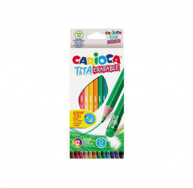 Σετ Μολύβια TITA ERASABLE 12τεμ Carioca Σετ Μολύβια TITA ERASABLE 12τεμ Carioca
