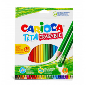 Σετ Μολύβια TITA ERASABLE 24τεμ Carioca Σετ Μολύβια TITA ERASABLE 24τεμ Carioca