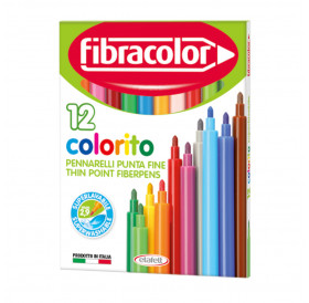 Μαρκαδόροι Λεπτοί Colorito Set 12τεμ Μαρκαδόροι Λεπτοί Colorito Set 12τεμ
