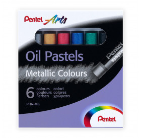Σετ Παστέλ Λαδιού Metallic 6τεμ Pentel