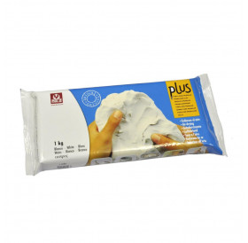Πηλός Αυτοξηρούμενος Λευκός 1Kg Plus