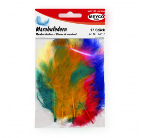Φτερά Marabou 10-12cm 17τεμ Assorted