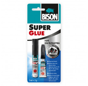 All Plastic Super Glue Αστάρι & Κόλλα 3ml Bison