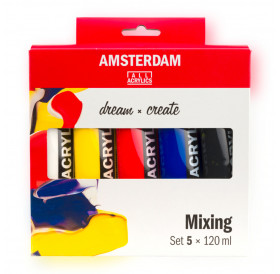 Ακρυλικά Σετ Mixing Amsterdam 5x120ml Talens