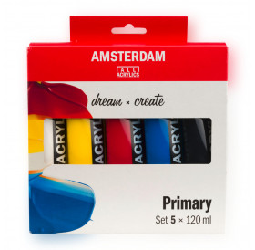 Ακρυλικά Σετ Primary Amsterdam 5x120ml Talens