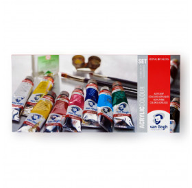 Βαλιτσάκι Σετ Combi Με 10 Ακρυλικά Van Gogh 40ml Talens