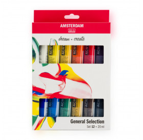 Σετ Ακρυλικά Amsterdam 12 Τεμ. 20ml Talens