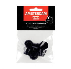 Βαλβίδες Μαύρες Για Σπρει Amsterdam 6τεμ Talens Βαλβίδες Μαύρες Για Σπρει Amsterdam 6τεμ Talens