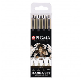 Μαρκαδόροι Σετ Sepia Manga Micron Pigma 4τεμ Sakura Μαρκαδόροι Σετ Sepia Manga Micron Pigma 4τεμ Sakura