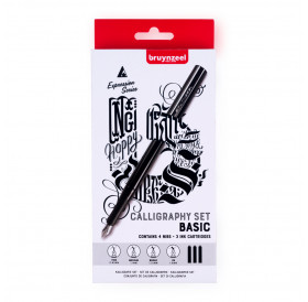 Πένες Καλλιγραφίας Με 4Μύτες+3Μελάνια Calligraphy Basic Bruynzeel Πένες Καλλιγραφίας Με 4Μύτες+3Μελάνια Calligraphy Basic Bruynzeel