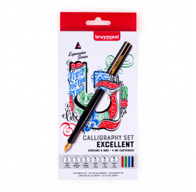 Πένες Καλλιγραφίας Με 6Μύτες+4Μελάνια Calligraphy Excellent Bruynzeel Πένες Καλλιγραφίας Με 6Μύτες+4Μελάνια Calligraphy Excellent Bruynzeel