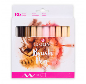 Ecoline Brushpen Skin Colors Set 10τεμ Ecoline Brushpen Skin Colors Set 10τεμ