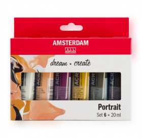 Σετ Ακρυλικά Amsterdam Portrait 6 Τεμ. 20ml Talens