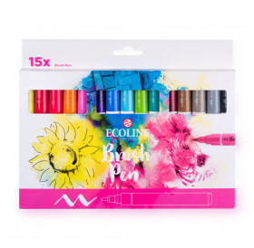 Ecoline Brushpen Primary Colors Set 15τεμ Ecoline Brushpen Primary Colors Set 15τεμ