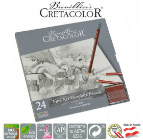 Μολύβια Σχεδίου Σετ 24τεμ CLEOS Fine Art Graphite Cretacolor Μολύβια Σχεδίου Σετ 24τεμ CLEOS Fine Art Graphite Cretacolor