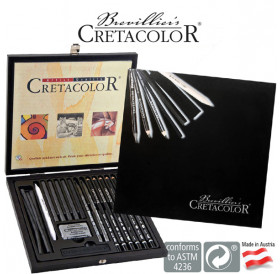 Σετ Black Box Charcoal & Drawing 20τεμ Cretacolor Σετ Black Box Charcoal & Drawing 20τεμ Cretacolor