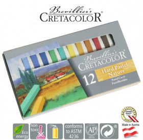 Σετ Καρέ Παστέλ 12τεμ Nature Cretacolor