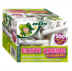 Κιμωλίες Λευκές Dust Free 100τεμ Jolly