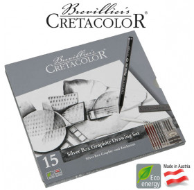Γραφίτες Σετ Silver Box 15τεμ Cretacolor Γραφίτες Σετ Silver Box 15τεμ Cretacolor
