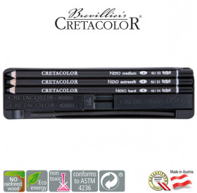 Μολύβια Σετ Nero Black Pocket Box 7τεμ Cretacolor Μολύβια Σετ Nero Black Pocket Box 7τεμ Cretacolor