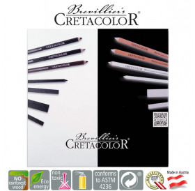 Σετ Black & White Box Graphite & Drawing 25τεμ Cretacolor Σετ Black & White Box Graphite & Drawing 25τεμ Cretacolor