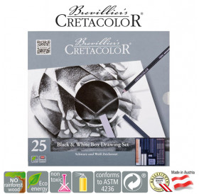 Μολύβια Σετ Black & White Box 25τεμ Cretacolor Μολύβια Σετ Black & White Box 25τεμ Cretacolor