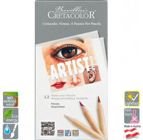Σετ Μολύβια Ακουαρέλας Artist Studio Faces 12τεμ Cretacolor Σετ Μολύβια Ακουαρέλας Artist Studio Faces 12τεμ Cretacolor