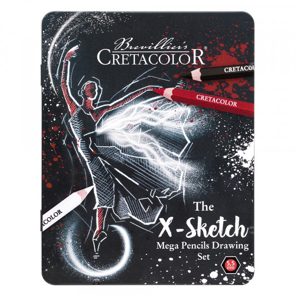 Μολύβια Σετ X-Sketch Mega Pencil Drawing Set 12τεμ Cretacolor