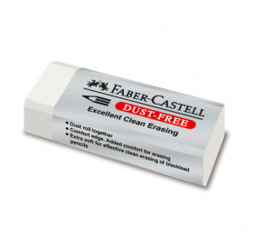 Σβήστρα Dust Free Λευκή Μεγάλη 187120 Faber Castell Σβήστρα Dust Free Λευκή Μεγάλη 187120 Faber Castell